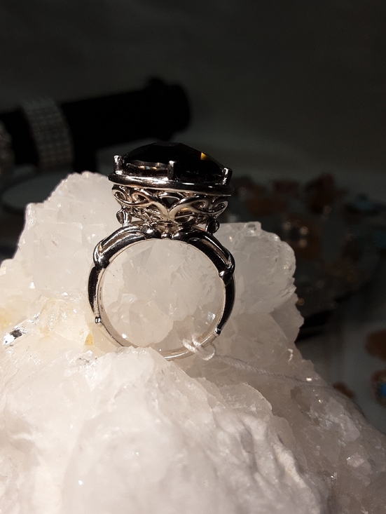 Jewelry - 925 genuine smoky quartz ring.